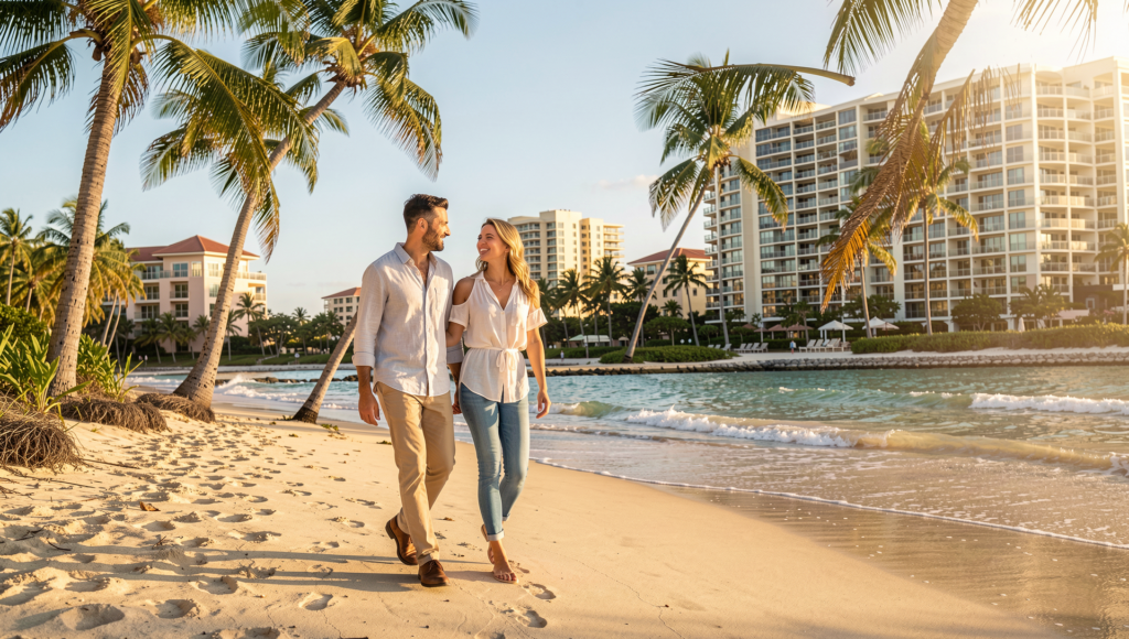 Coastal lifestyle scene for people moving to Boca Raton Florida