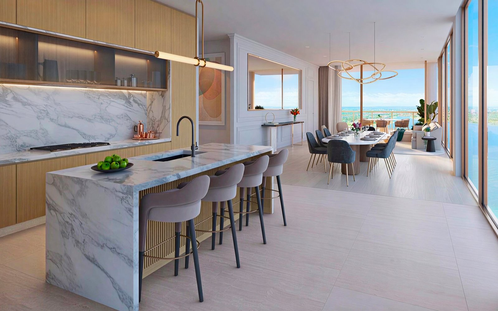 The Berkeley Palm Beach lobby and porte cochère arrival experience